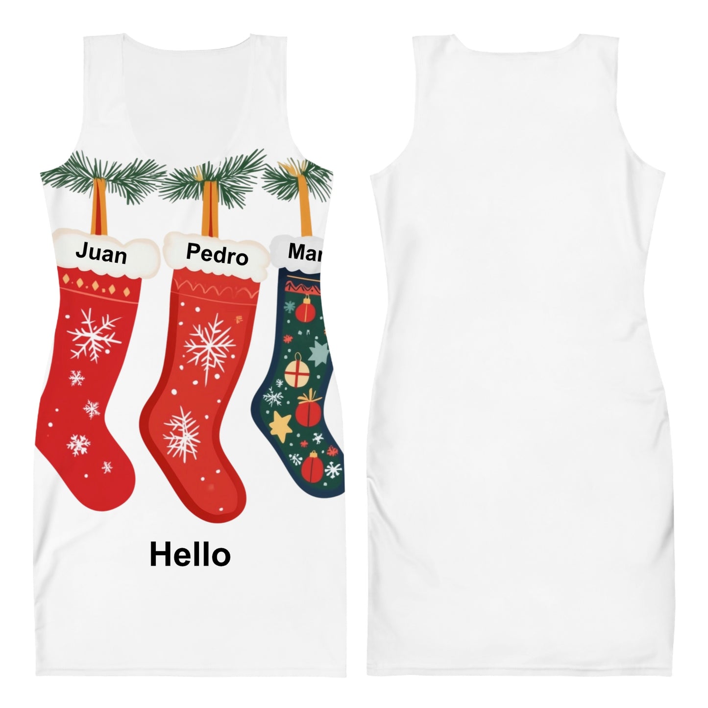 All-Over Print Bodycon Dress - Test Fulfiment Provider