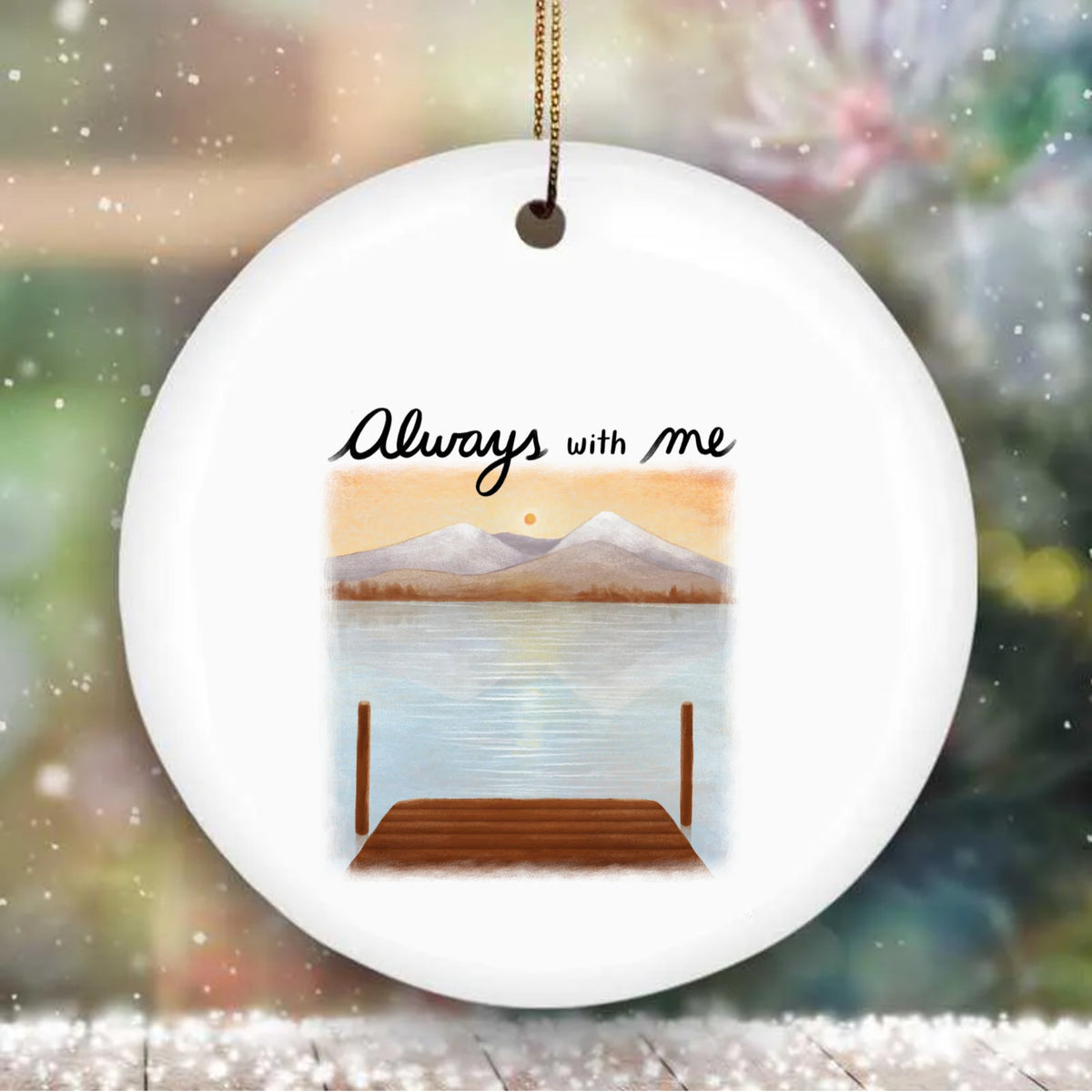 Acrylic Circle Ornament