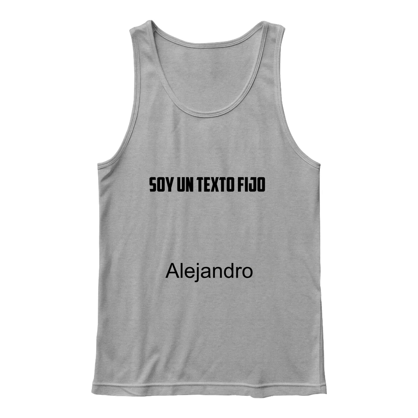 3480 Bella + Canvas Unisex Jersey Tank Front Print - Fixed text