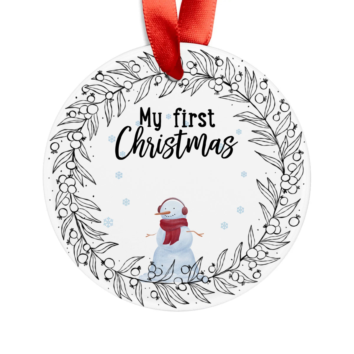 Acrylic Ornament with Ribbon