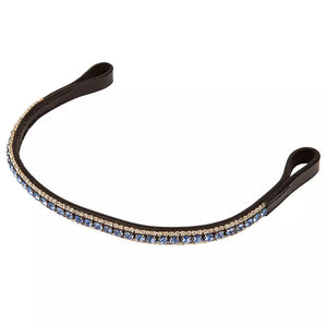 Leather Browband with Diamonds