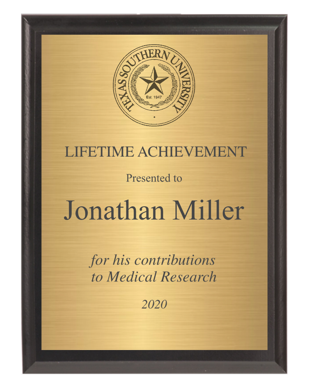 Value Plaque Award