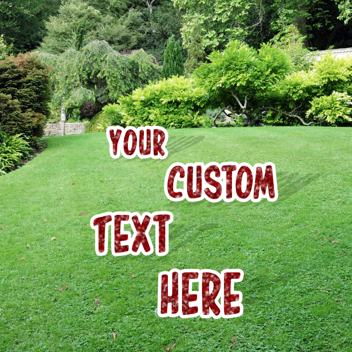 Letter Yard Sign
