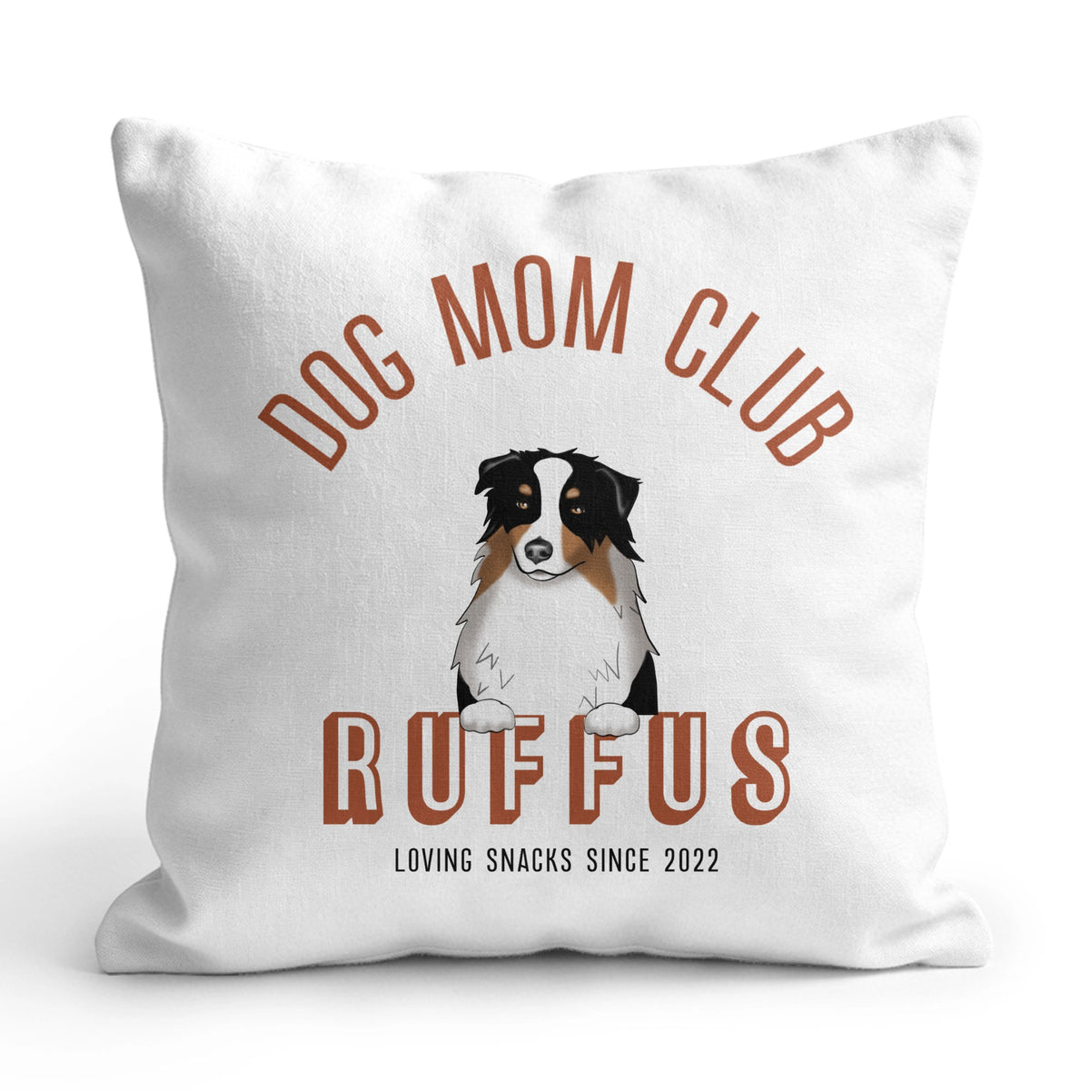 Dog Mom Club Canvas Pillow