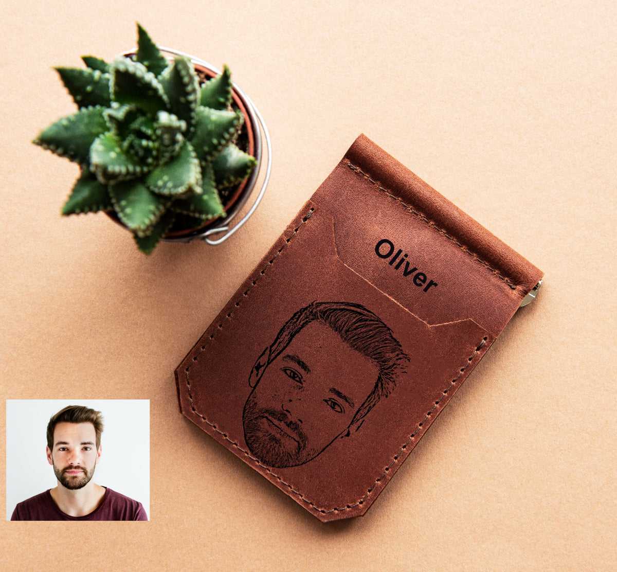 Wallet - Line Art Photo (Sample)