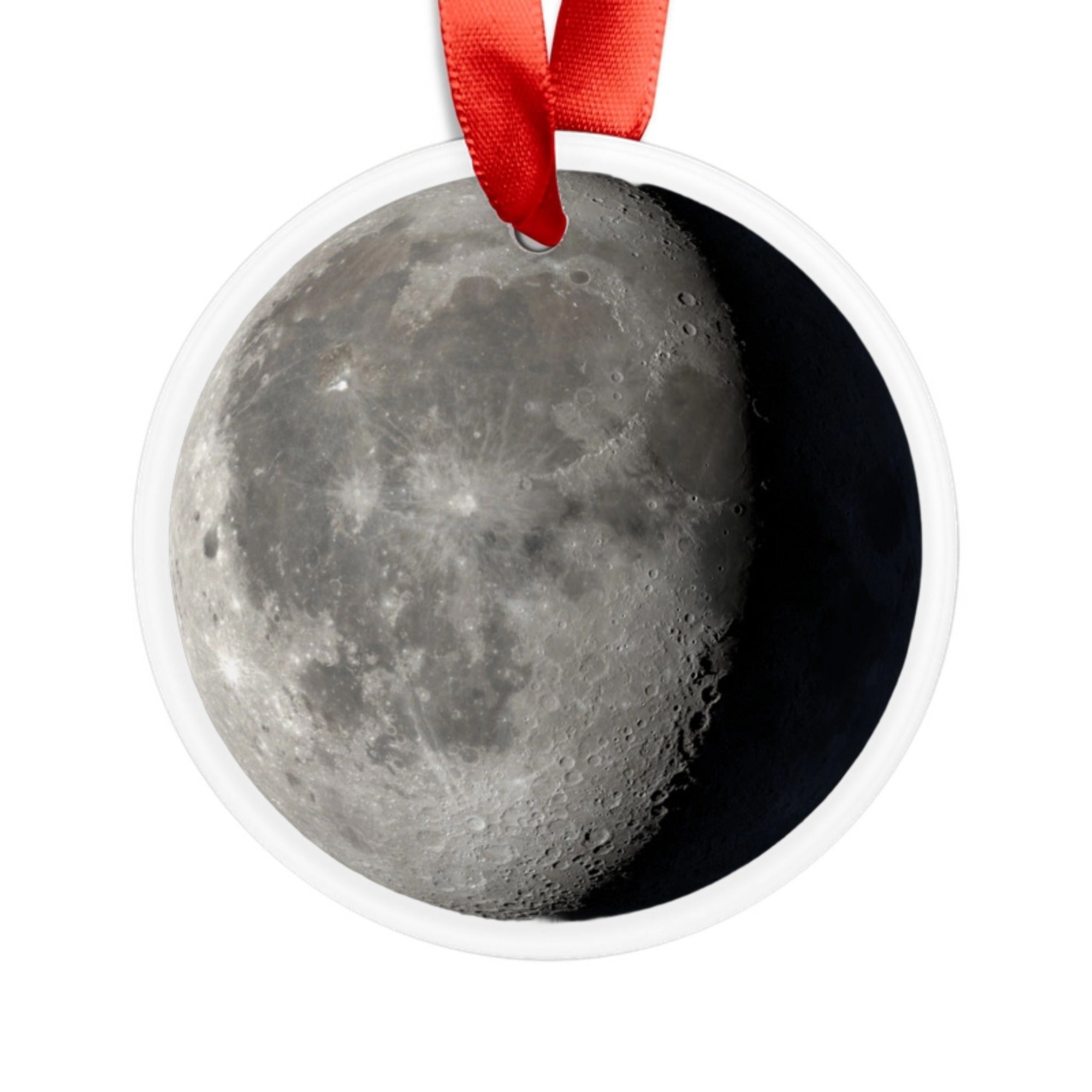 Acrylic Ornament with Ribbon - Moon Phase