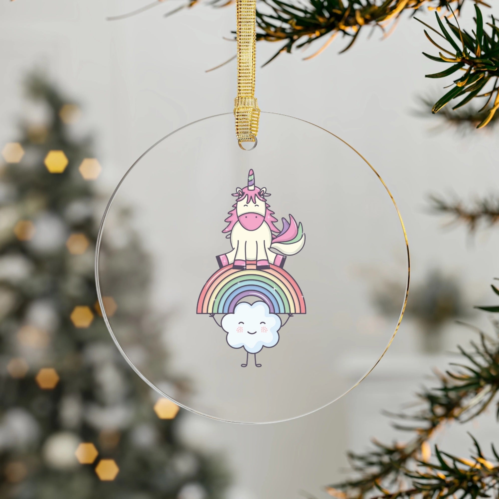 Acrylic Ornaments - Concentric Images