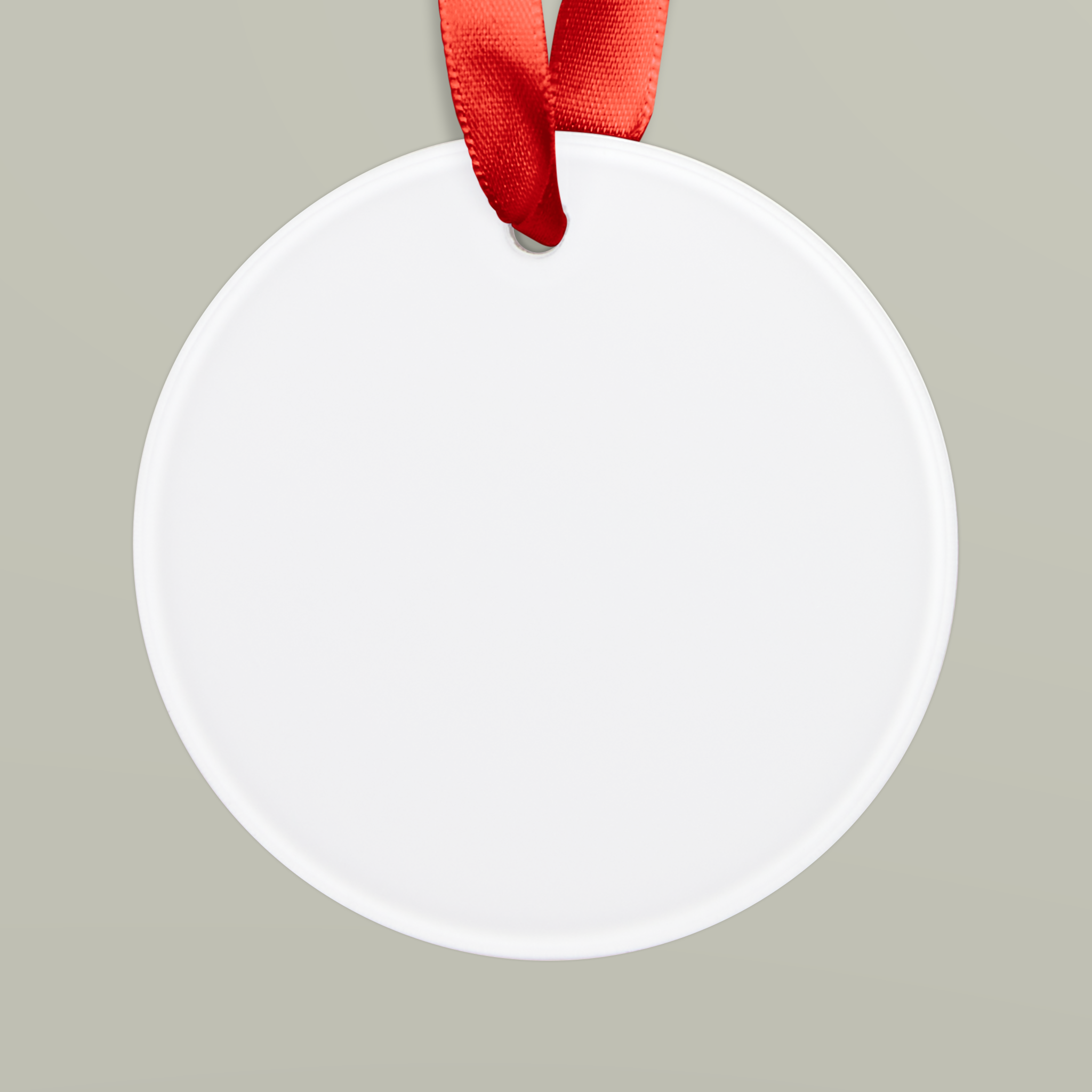 Acrylic Ornament with Ribbon