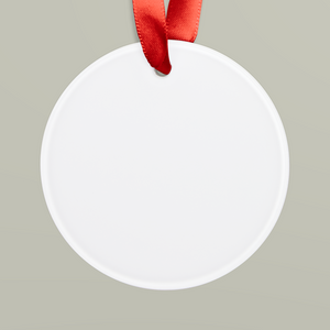 Acrylic Ornament with Ribbon