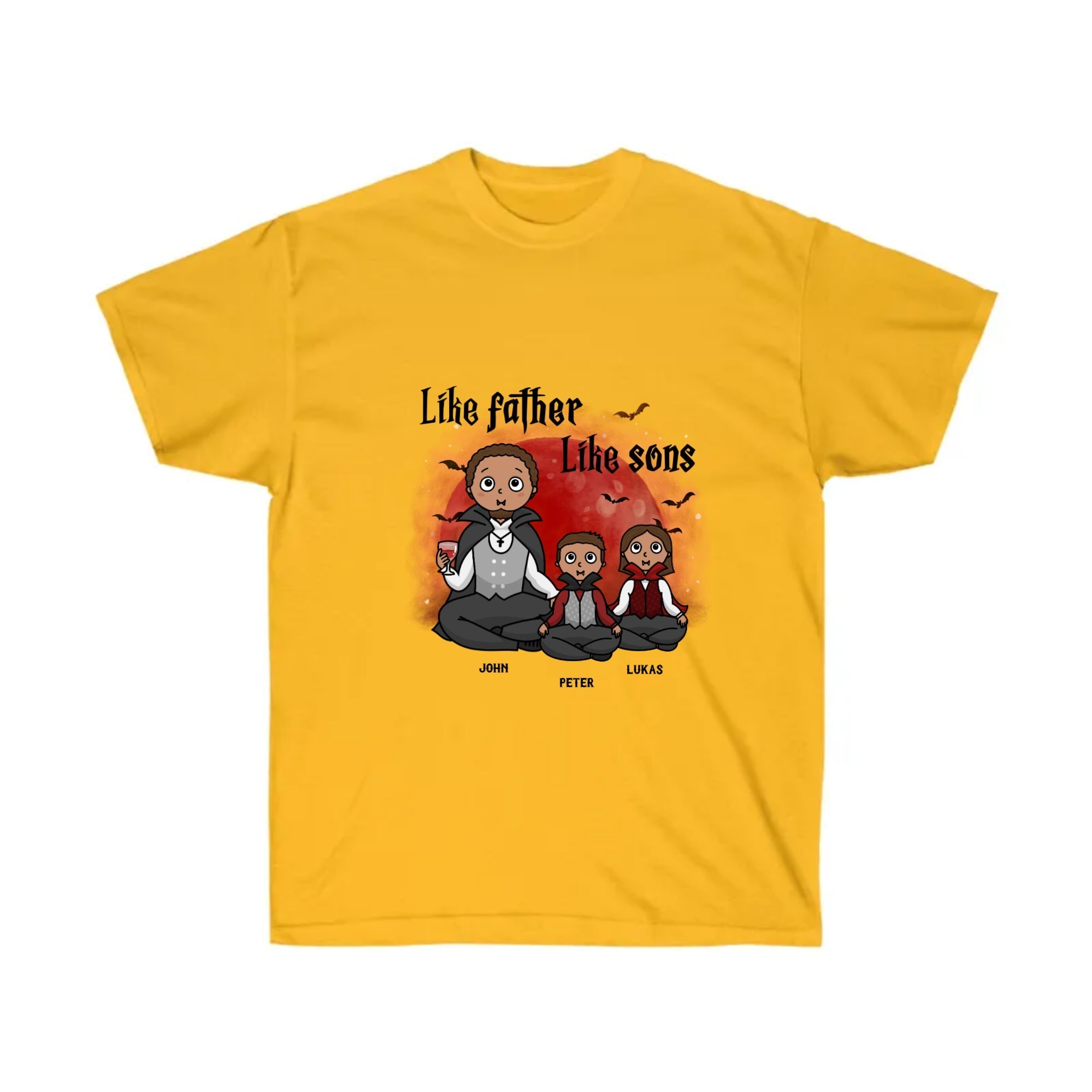 Custom Halloween T-Shirt for Dad (Opt)