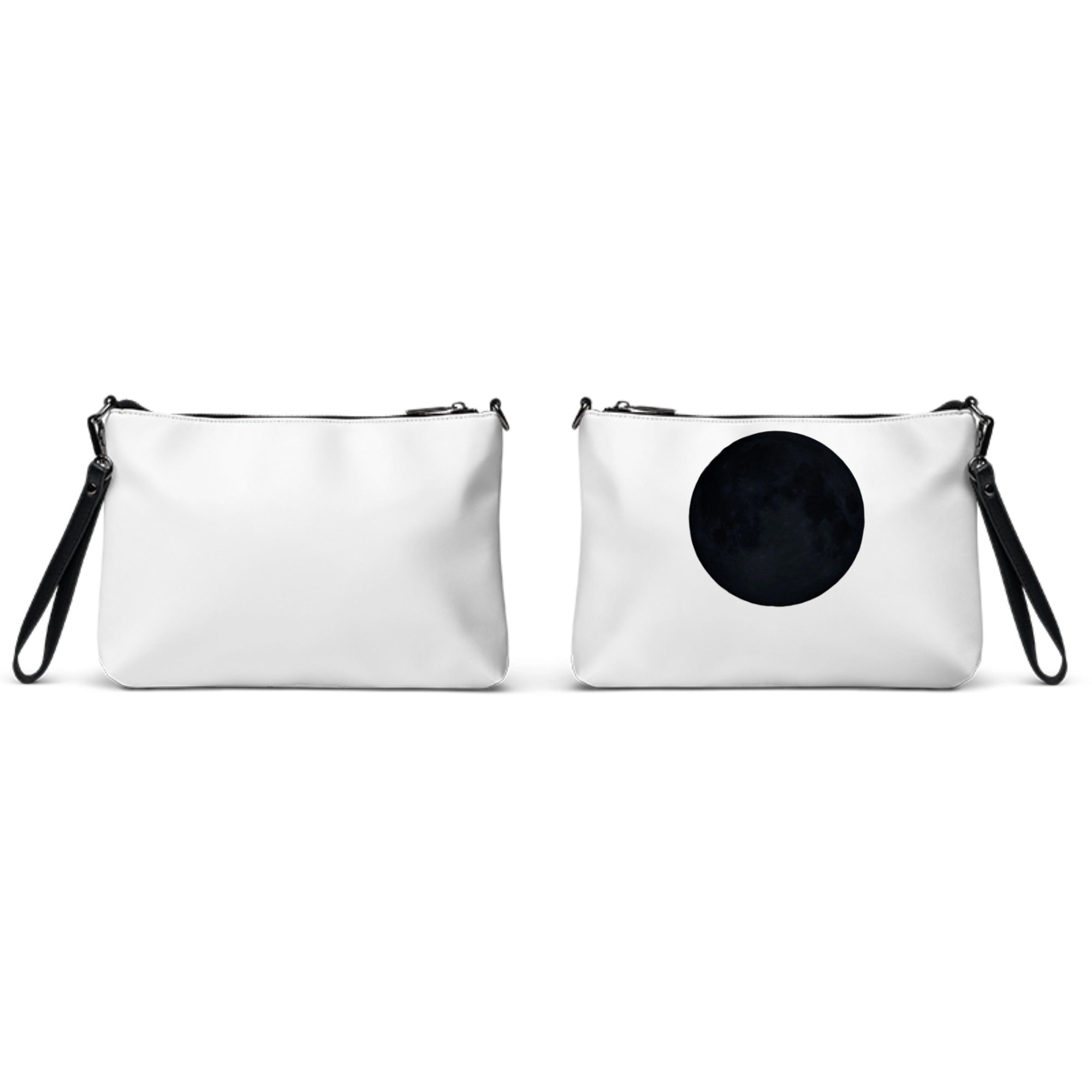 All-Over Print Crossbody Bag - Moonphase / Formatted Date