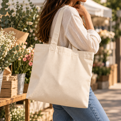 Everyday Cotton Canvas Tote Bag