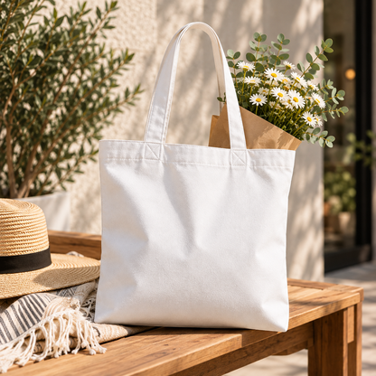 Everyday Cotton Canvas Tote Bag