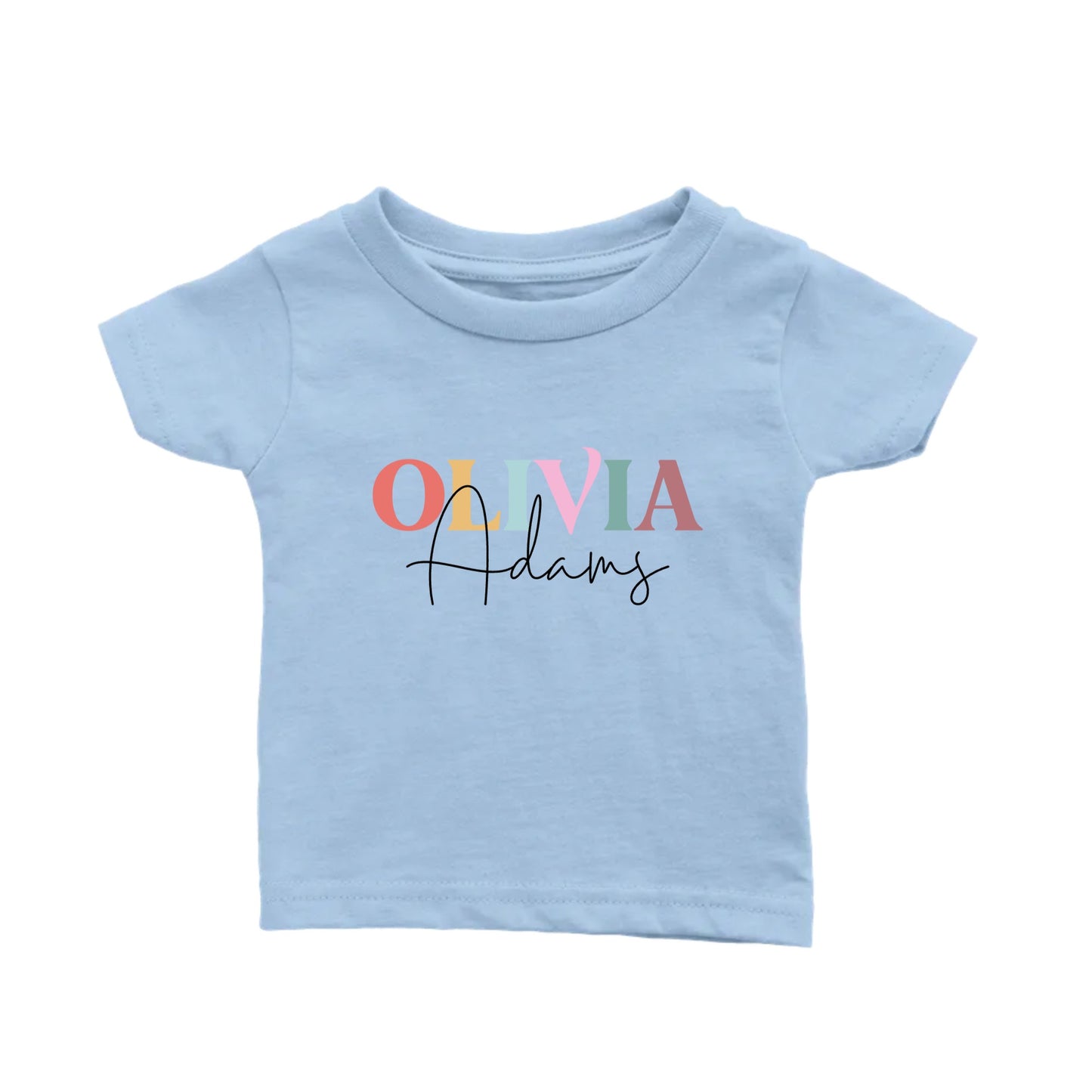 Colorful Name - Classic Baby Crewneck T-shirt