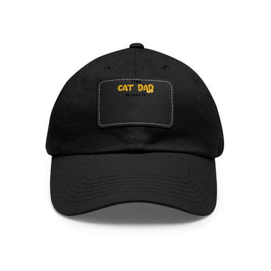 Dad Hat with Leather Patch (Rectangle)