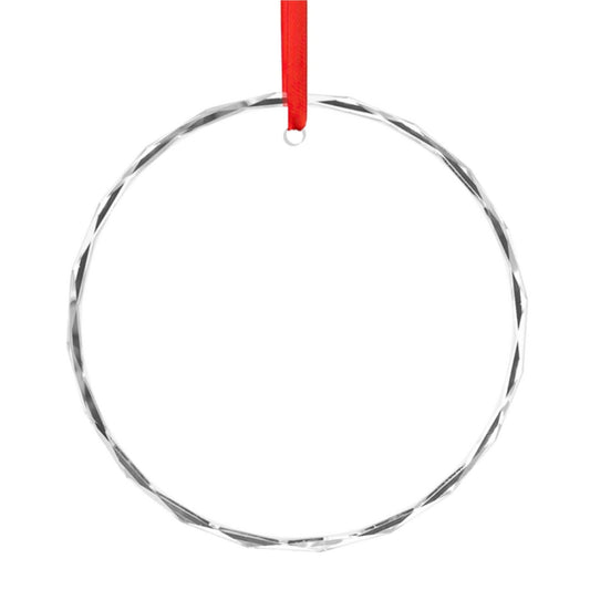 Crystal Glass Ornament - Concentric images