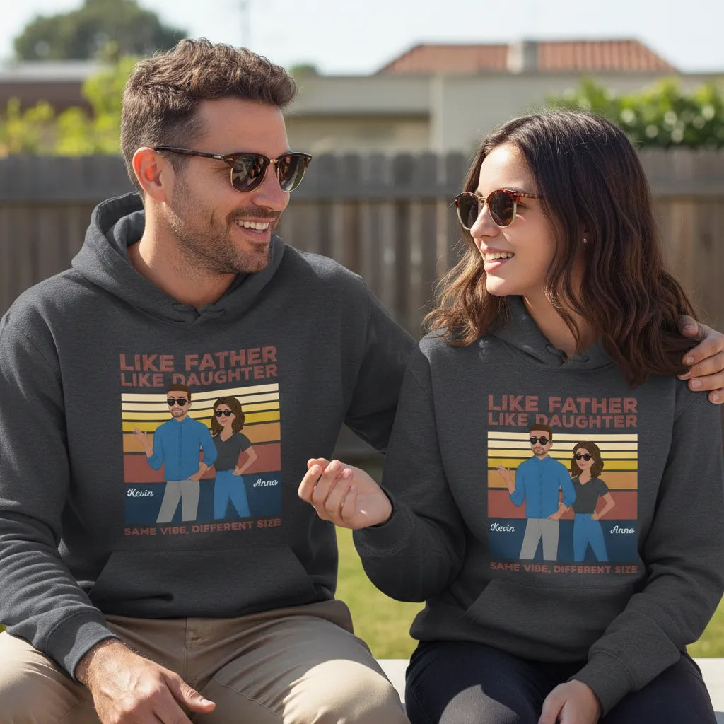 Like Father Like Daughter – Personalized Hoodie
