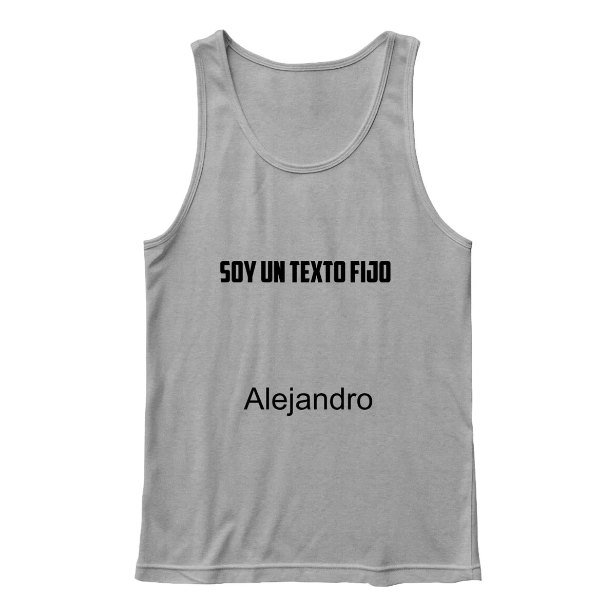 3480 Bella + Canvas Unisex Jersey Tank Front Print - Fixed text