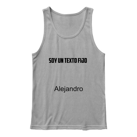 3480 Bella + Canvas Unisex Jersey Tank Front Print - Fixed text