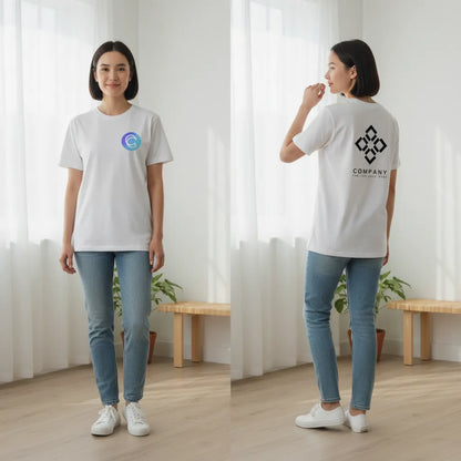 Branded t-shirt- Multiple print areas