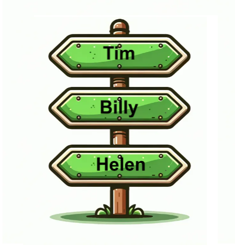 Street Signs Cartoon - Layout Optimized