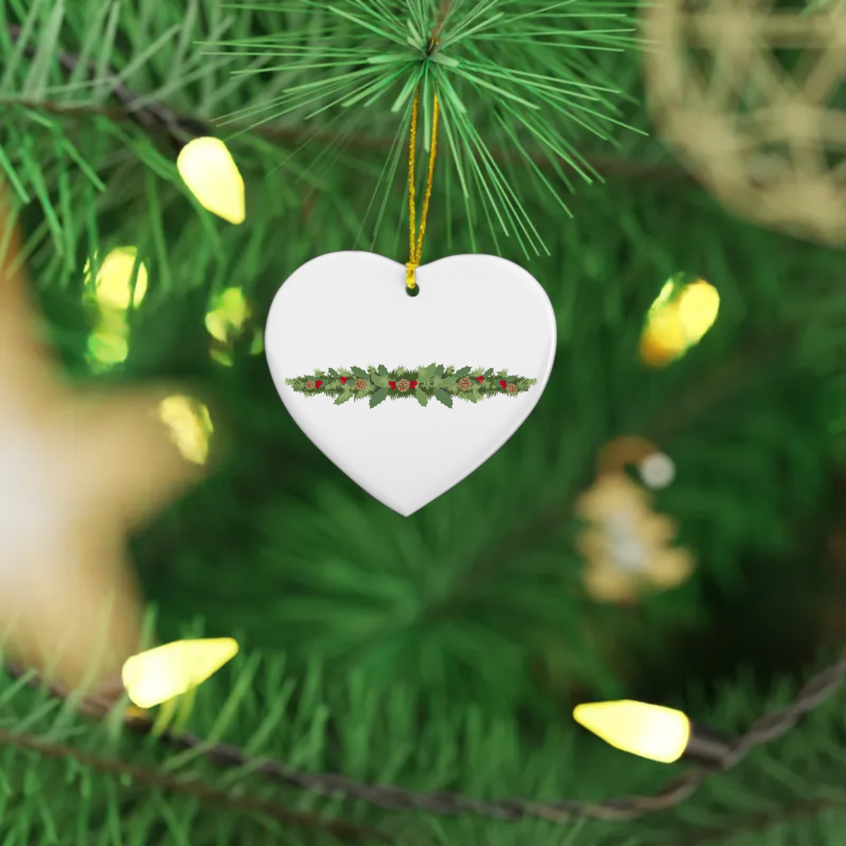Ceramic Ornament, 4 Shapes