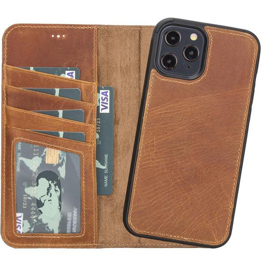 Leather Detachable Wallet Case