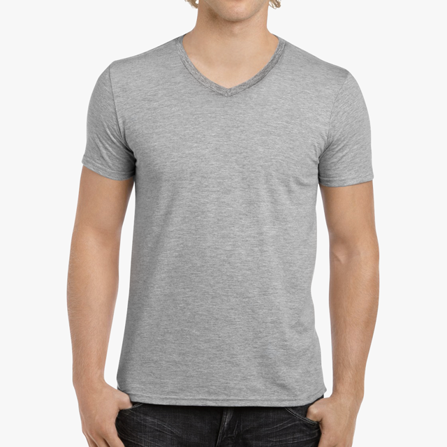 Men's Fitted V-Neck Short Sleeve Tee
