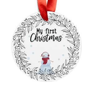 Acrylic Ornament with Ribbon