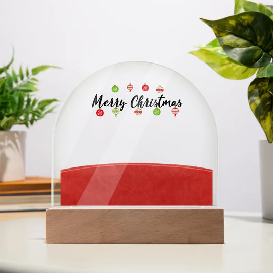 Acrylic Dome Plaque - Test Dynamic Image