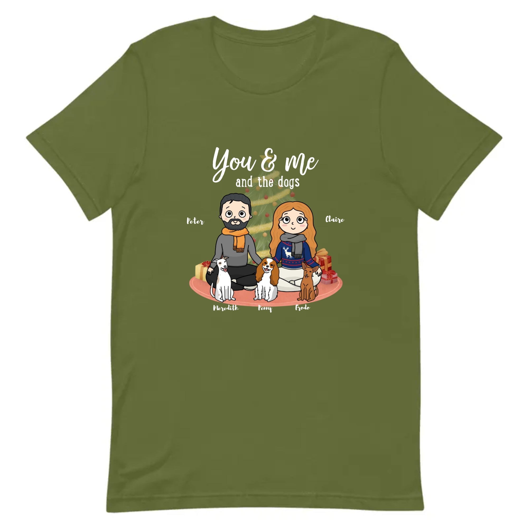 Custom Cute Christmas T-Shirt You and Me