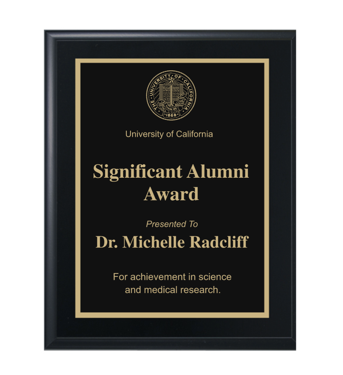 Signature Plaque - Black