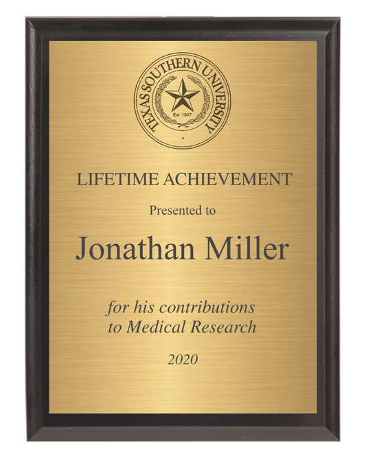 Value Plaque Award
