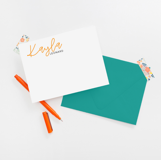 Handwritten Name Stationery