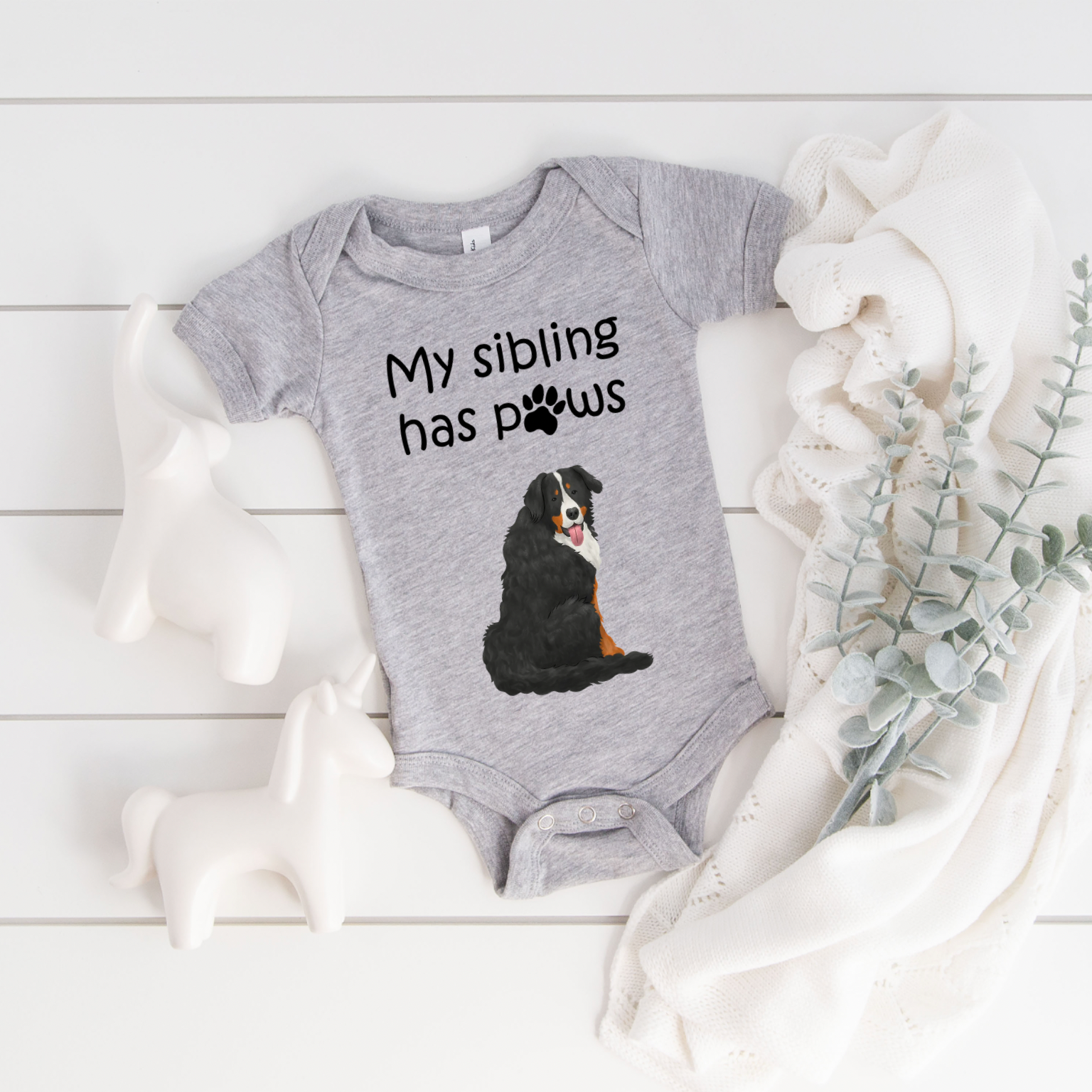 My sibling has paws onesie