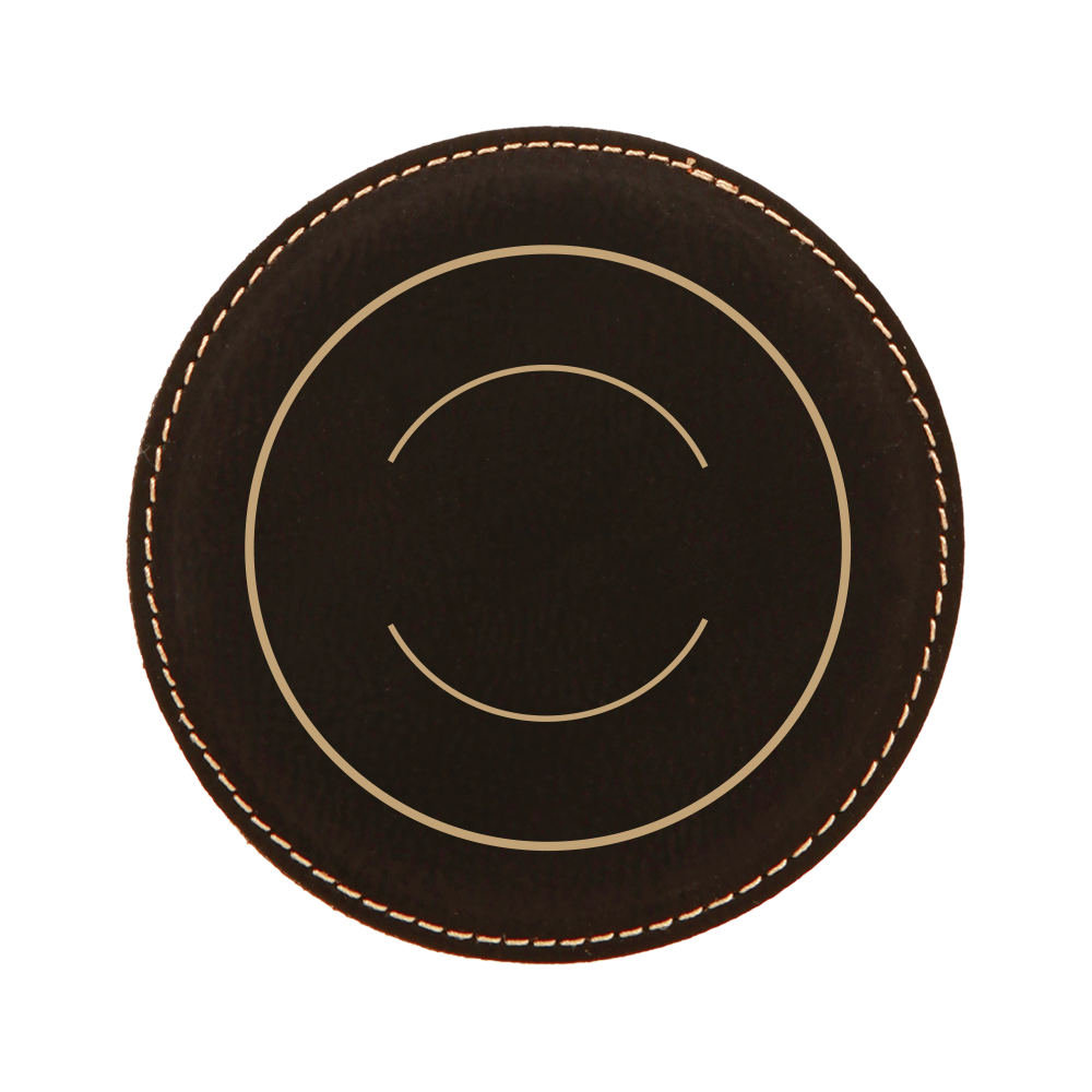 Customizable Leather Coaster