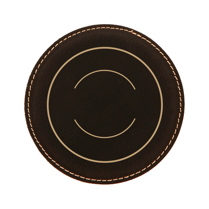 Customizable Leather Coaster