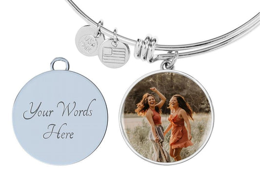 Custom Photo Bangle Bracelet