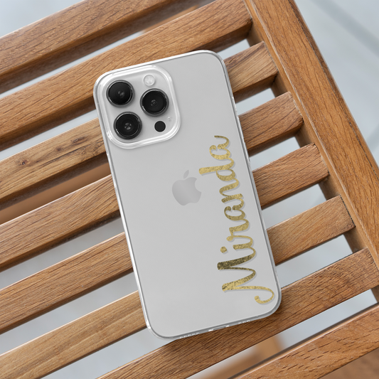 Metallic foil custom iPhone Case