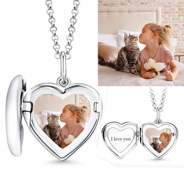 Pettsy personalized pet photo locket necklace