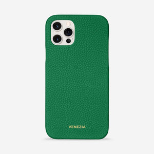 iPhone 12 Pro Max Leather Case Emerald Green