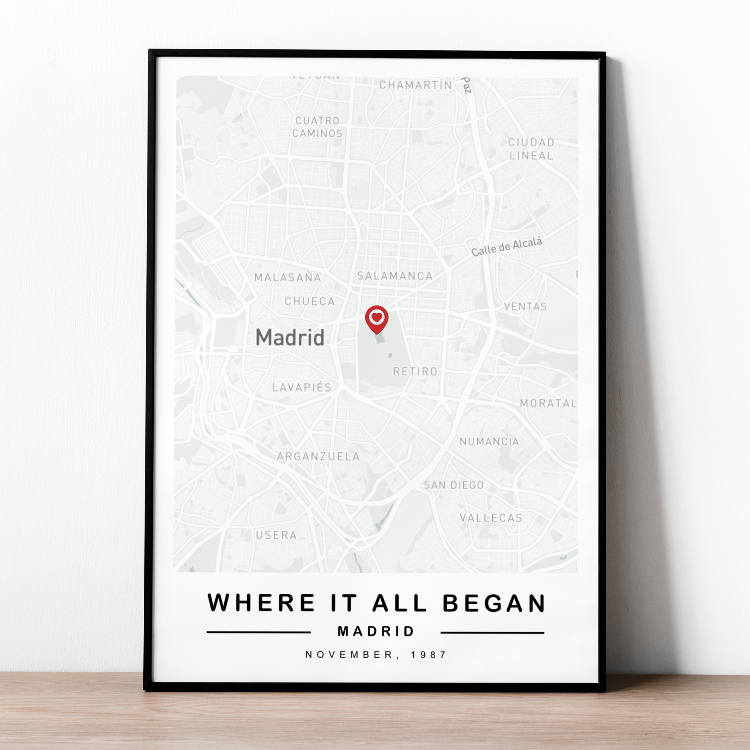 Custom Map Print - Where it all began